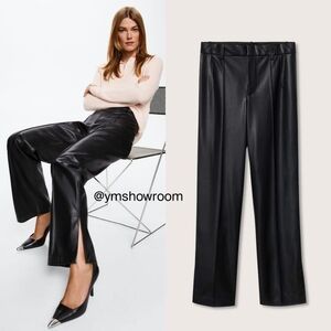 MANGO Faux leather pants